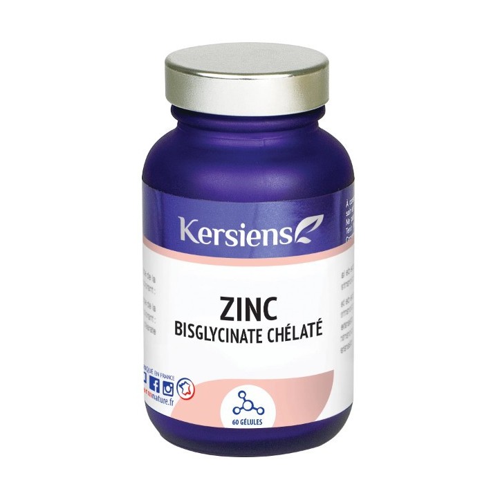 Zinc - 60 gélules - Kersiens - En vente chez Illicopharma