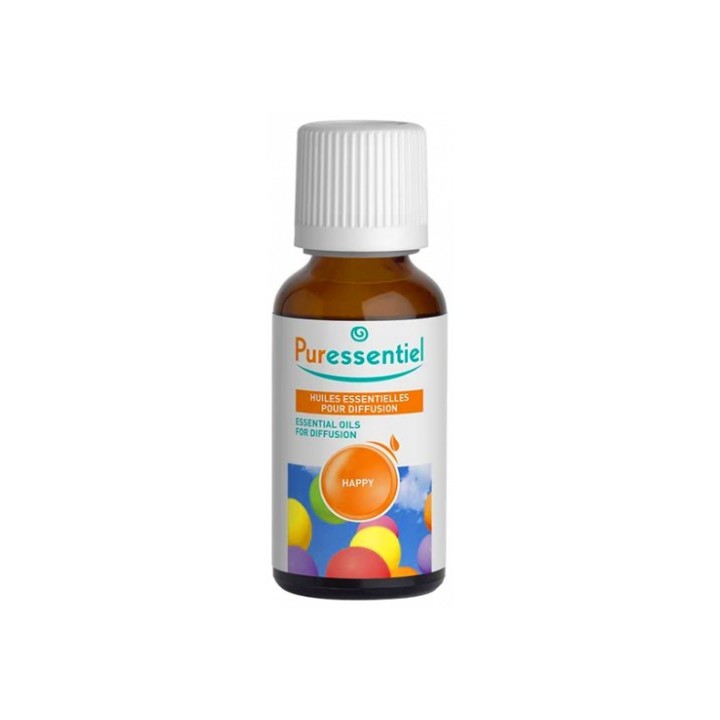 Huiles Essentielles pour Diffusion Happy 30ml Puressentiel - IllicoPharma
