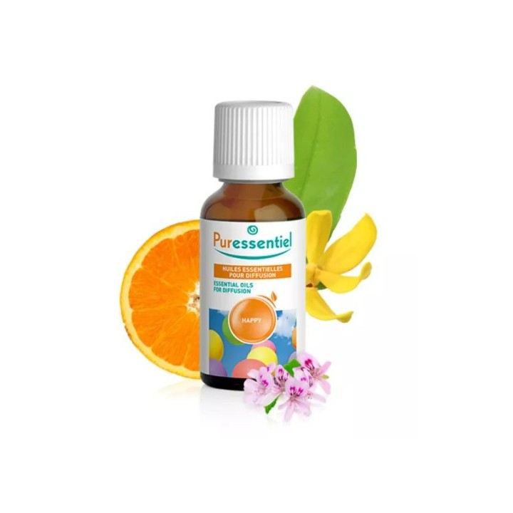 Huiles Essentielles pour Diffusion Happy 30ml Puressentiel - IllicoPharma