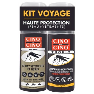Kit Spray Tropic 75ml + Spray vêtement 100ml - Cinq sur Cinq - IllicoPharma