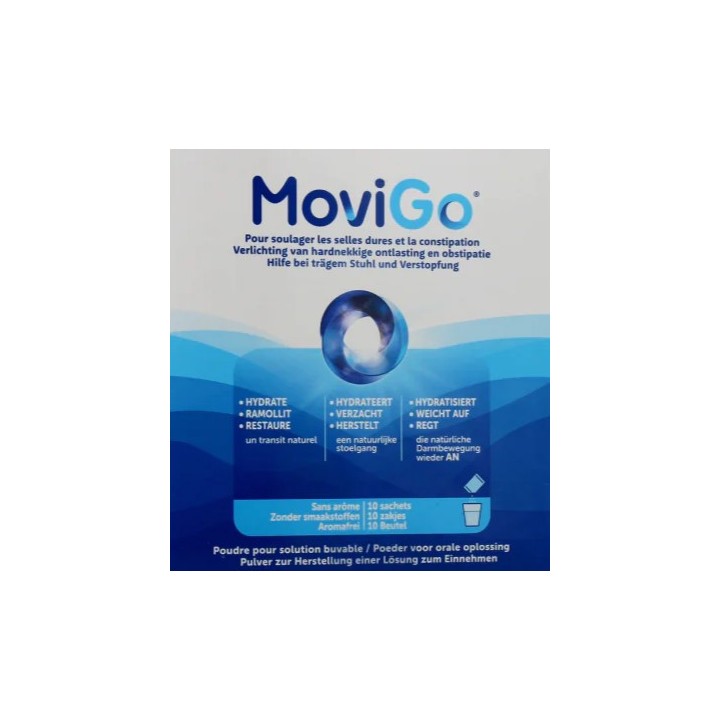 MoviGo Selles Dures et Constipation x10 sachets - IllicoPharma
