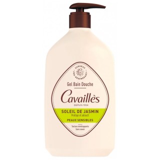 Gel bain douche Soleil de Jasmin Surgras 1L Cavaillès - IllicoPharma
