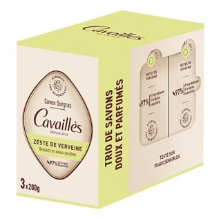 Savon Surgras Zeste de Verveine 3x200g Cavaillès - IllicoPharma