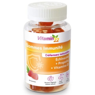 Gommes Immunité Cerise x60 Vitamin'22 - IllicoPharma