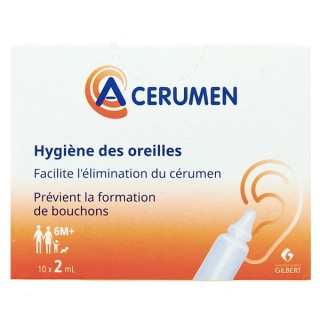 A-Cerumen Hygiène des Oreilles 10x2ml - Gilbert - IllicoPharma