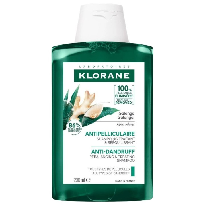 Shampoing Antipelliculaire Galanga 200ml - Klorane - IllicoPharma