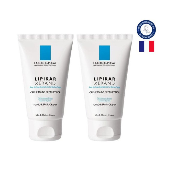 Lipikar Xerand Crème Mains Réparatrice 2x50ml - La Roche-Posay - IllicoPharma