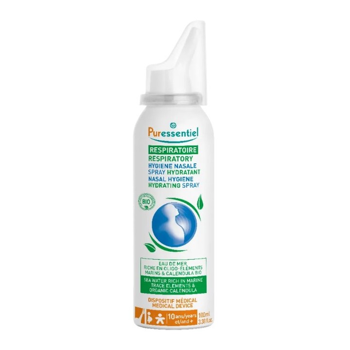 Respiratoire Spray Hydratant Hygiène Nasale 100ml - Puressentiel - IllicoPharma