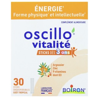 Oscillo Vitalité Enfants x30 sticks - Boiron - IllicoPharma