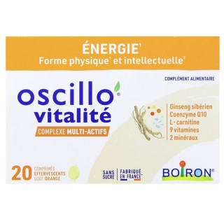 Oscillo Vitalité Adultes x20cpr effervescents - Boiron - IllicoPharma
