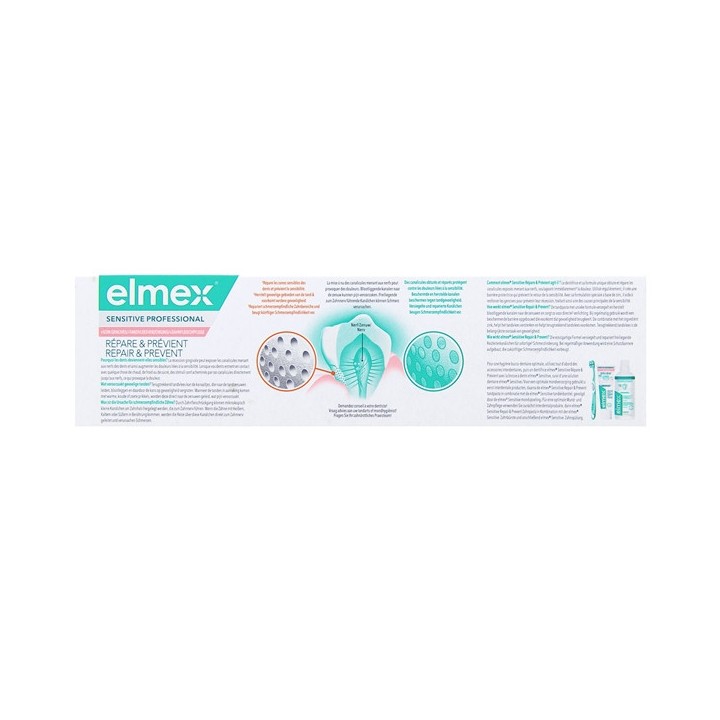 Sensitive Professional + Soin Gencive Dentifrice Répare & Prévient 75ml - Elmex - IllicoPharma
