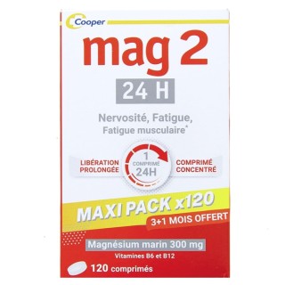 Mag 2 24h - 120 comprimés - Cooper - IllicoPharma
