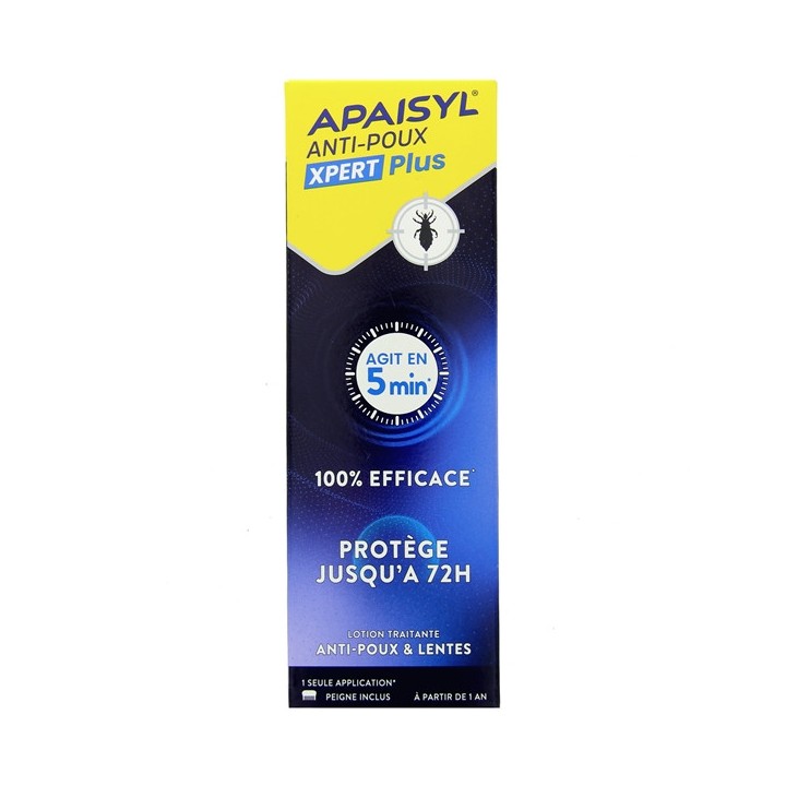 Apaisyl Anti-Poux Xpress Plus 200ml + Peigne - IllicoPharma