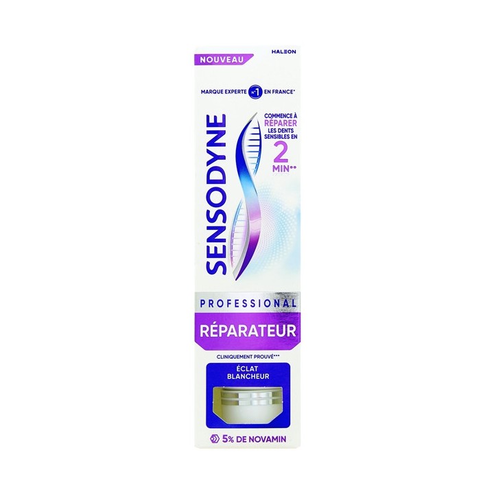 Dentifrice Professional Réparateur Éclat Blancheur 75ml - Sensodyne - IllicoPharma
