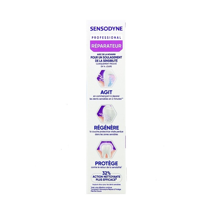 Dentifrice Professional Réparateur Nettoyage Intense 75ml - Sensodyne - IllicoPharma