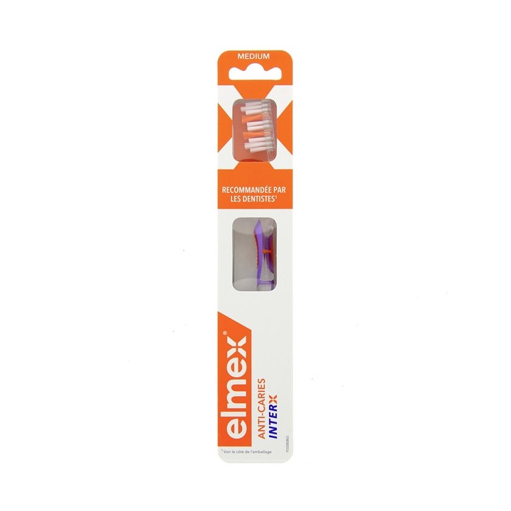 Anti-Caries InterX Brosse à Dents Medium x1 - Elmex - IllicoPharma