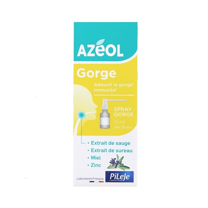 Azéol Spray Gorge - 15ml - Pileje - Phytonutrition