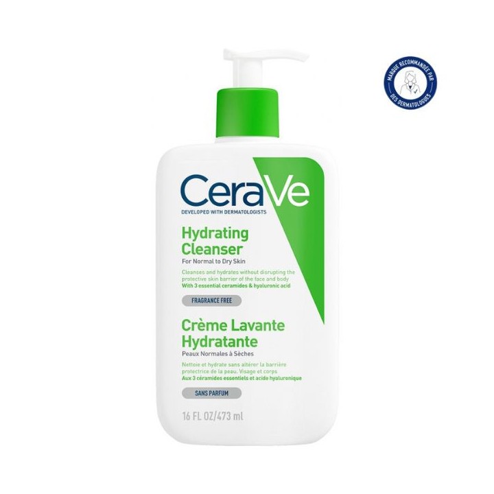Crème Lavante Hydratante 473ml CeraVe - IllicoPharma