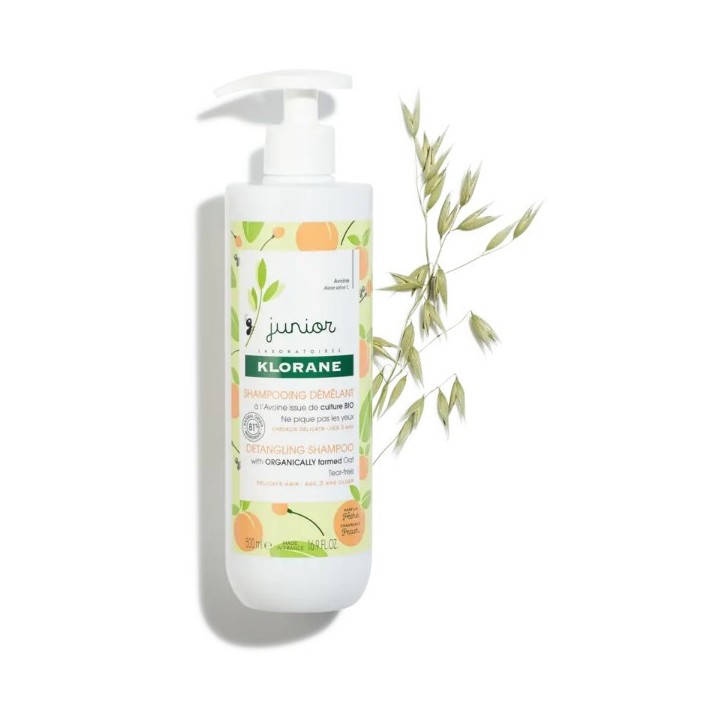Junior Shampooing Démêlant Pêche 500ml Klorane - IllicoPharma