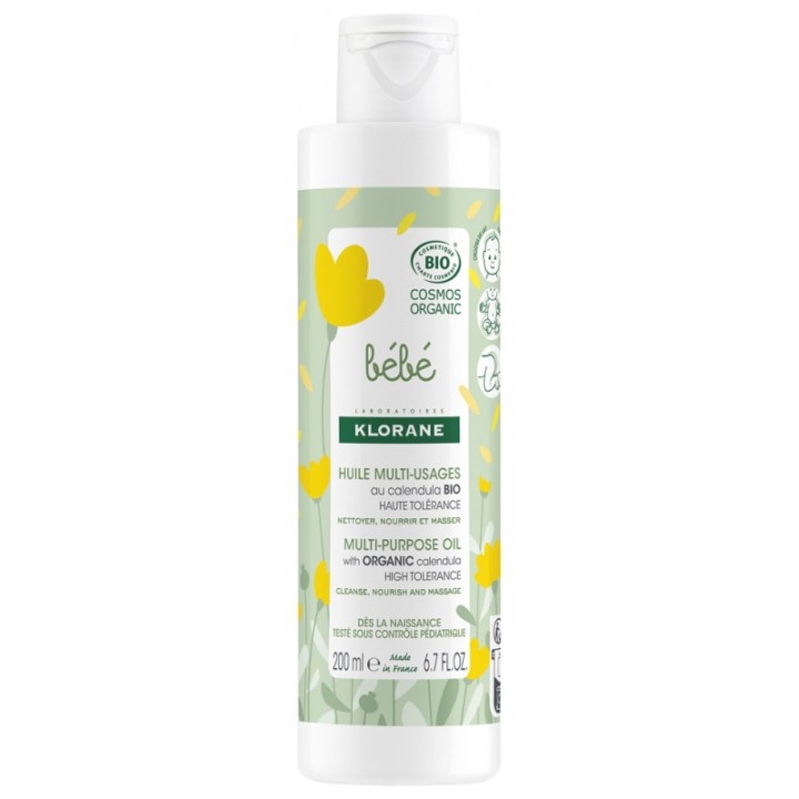 Bébé Huile Multi-Usages Bio 200ml Klorane - IllicoPharma