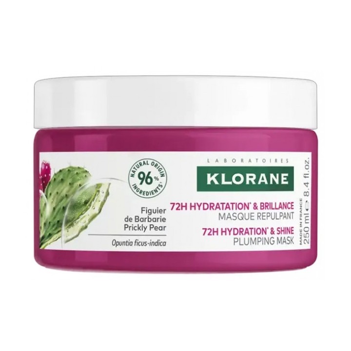 Masque Hydratation & Brillance Figuier de Barbarie 250ml - Klorane - IllicoPharma