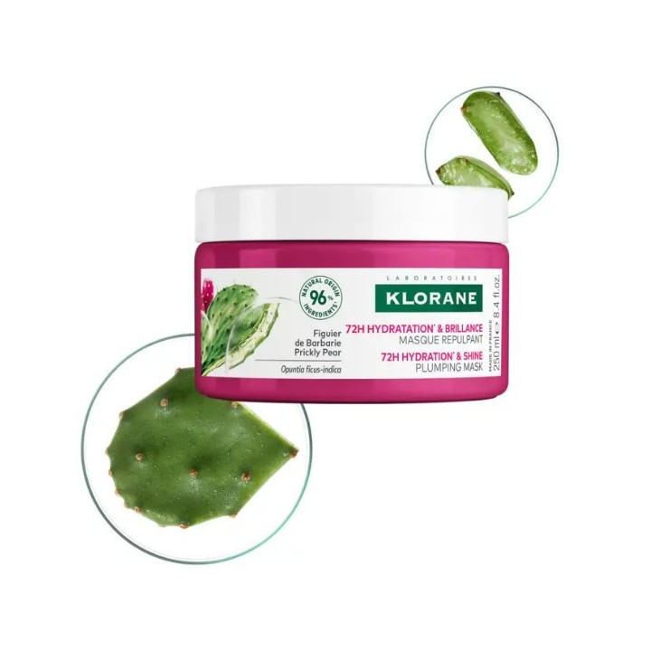 Masque Hydratation & Brillance Figuier de Barbarie 250ml - Klorane - IllicoPharma