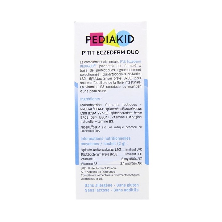 Pediakid P'tit Eczederm Duo x10 sachets + Tube 40ml - Pharmacie en ligne Illicopharma
