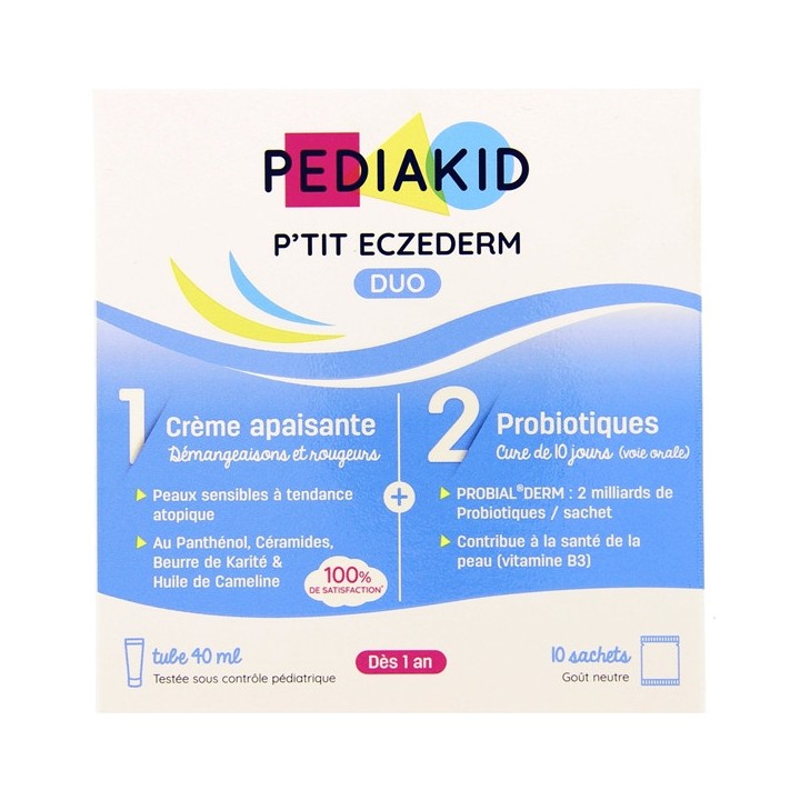 Pediakid P'tit Eczederm Duo x10 sachets + Tube 40ml - Pharmacie en ligne Illicopharma