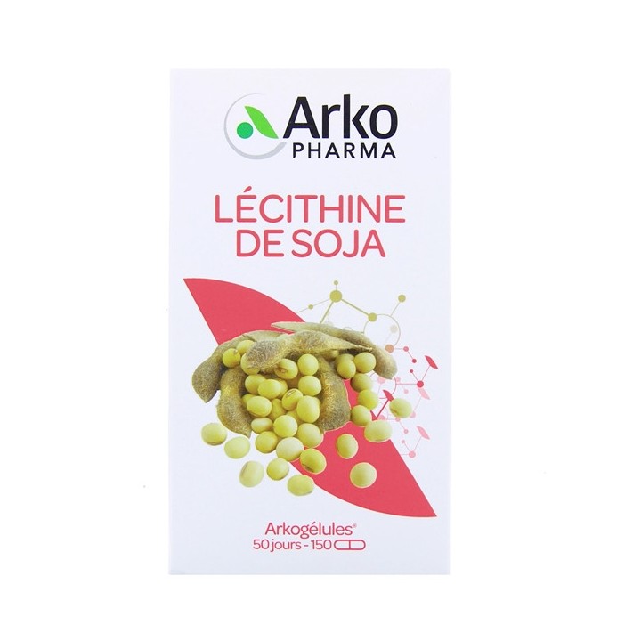 Arkogélules Lecithine de Soja - 150 capsules - Phytothérapie - Pharmacie IllicoPharma