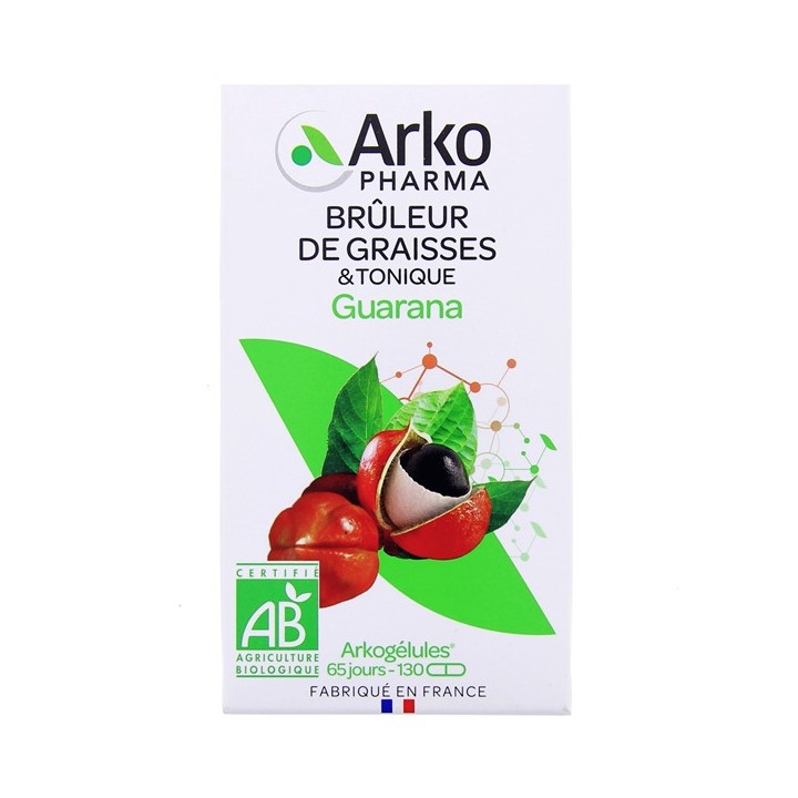 Arkogélules Guarana Bio - 130 gélules - Arkopharma - IllicoPharma