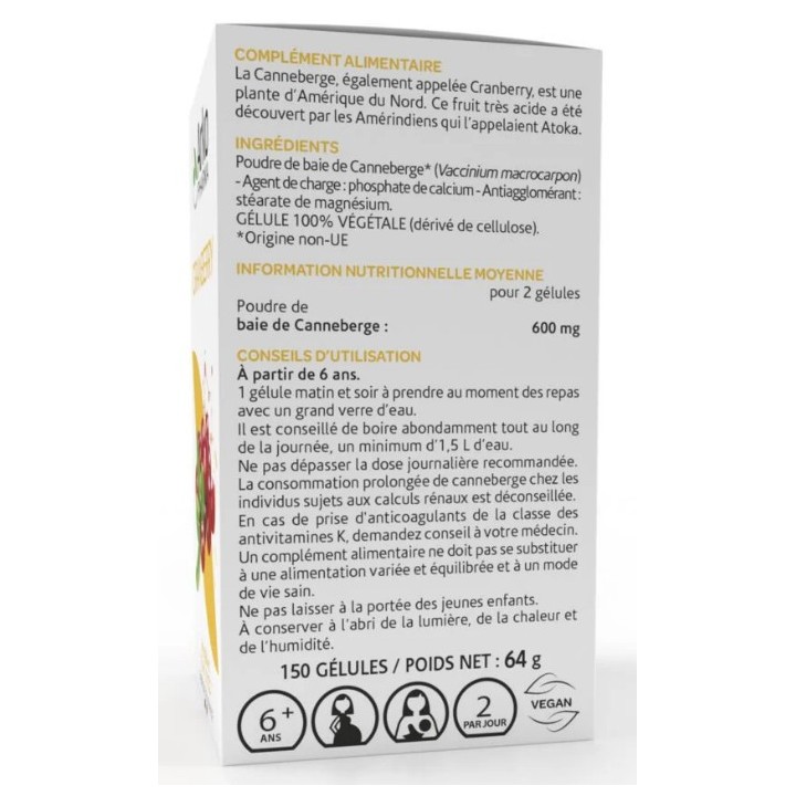 Arkogélules Cranberry - 150 gélules - Arkopharma - IllicoPharma