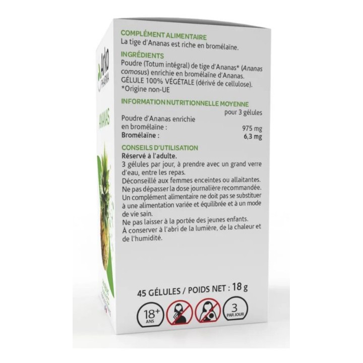 Arkogelules Ananas - 45 gélules - Arkopharma - Minceur, détoxifiant - IllicoPharma
