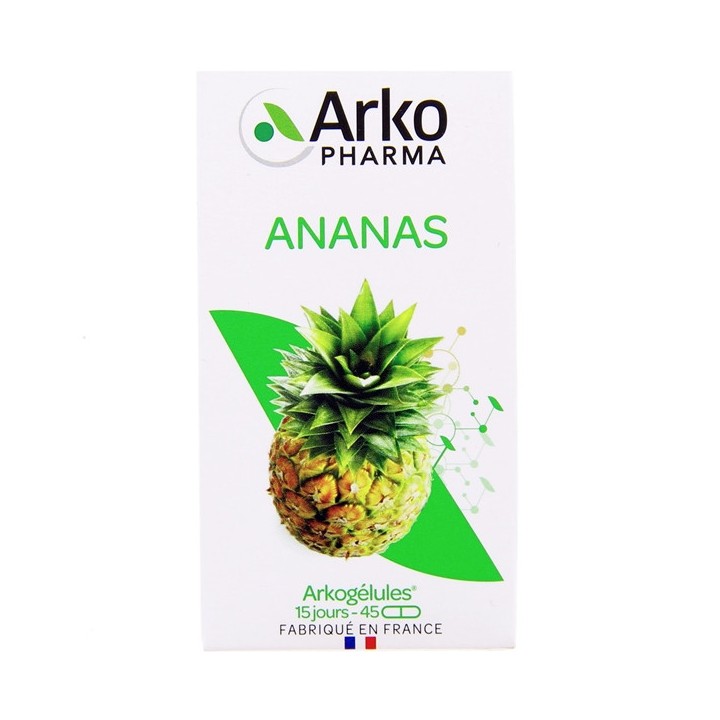 Arkogelules Ananas - 45 gélules - Arkopharma - Minceur, détoxifiant - IllicoPharma