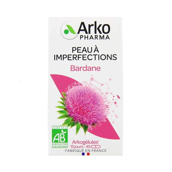 Arkogélules Bardane Bio - 45 gélules - Arkopharma - IllicoPharma