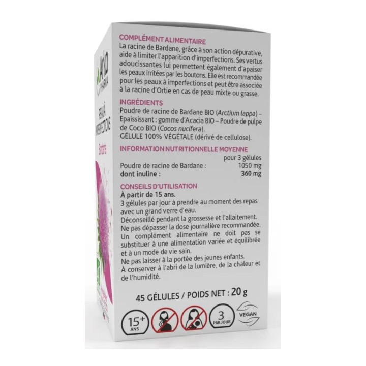 Arkogélules Bardane Bio - 45 gélules - Arkopharma - IllicoPharma