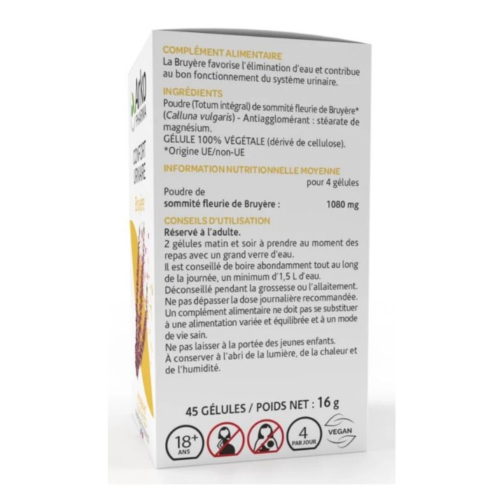 Arkogélules Bruyère - 45 gélules - Arkopharma - IllicoPharma
