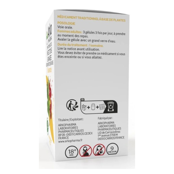 Arkogélules Busserole - 45 gélules - Arkopharma - IllicoPharma