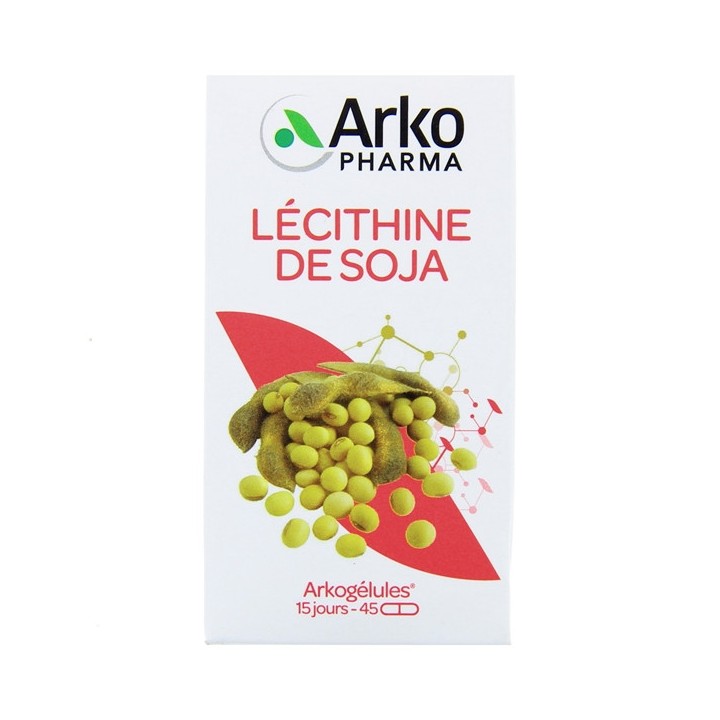 Arkogelules Lecithine de Soja - 45 capsules - Arkopharma - Métabolisme - IllicoPharma