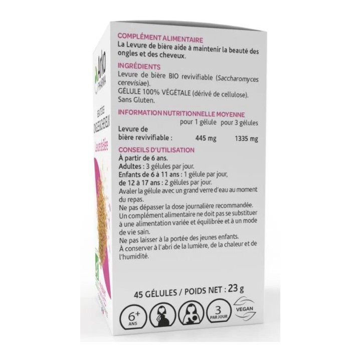 Arkogélules Levure de Bière Bio - 45 gélules - Arkopharma - Pharmacie IllicoPharma
