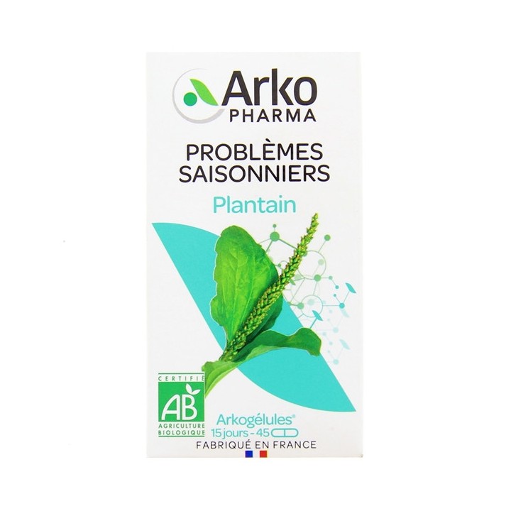 Arkogélules Plantain Bio - 45 gélules - Arkopharma - IllicoPharma