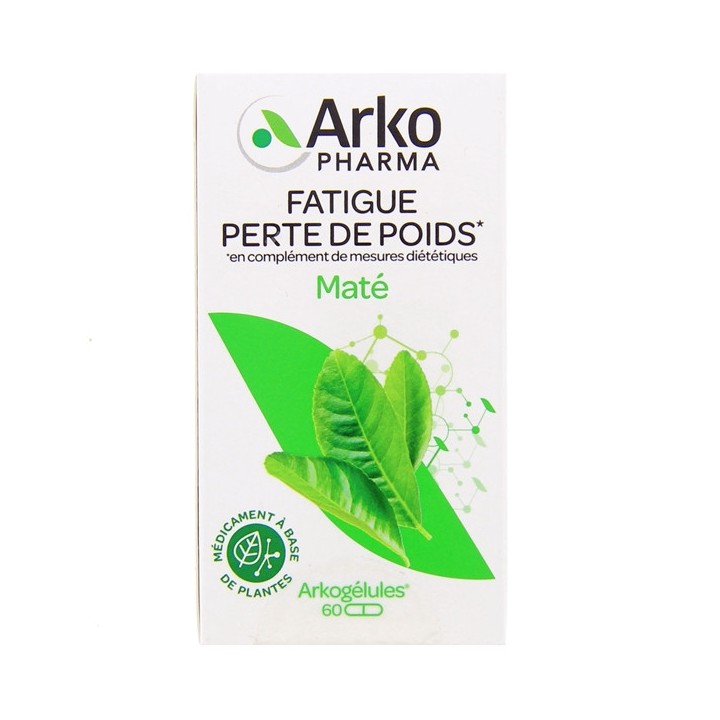 Arkogélules Maté - 60 gélules - Arkopharma - IllicoPharma