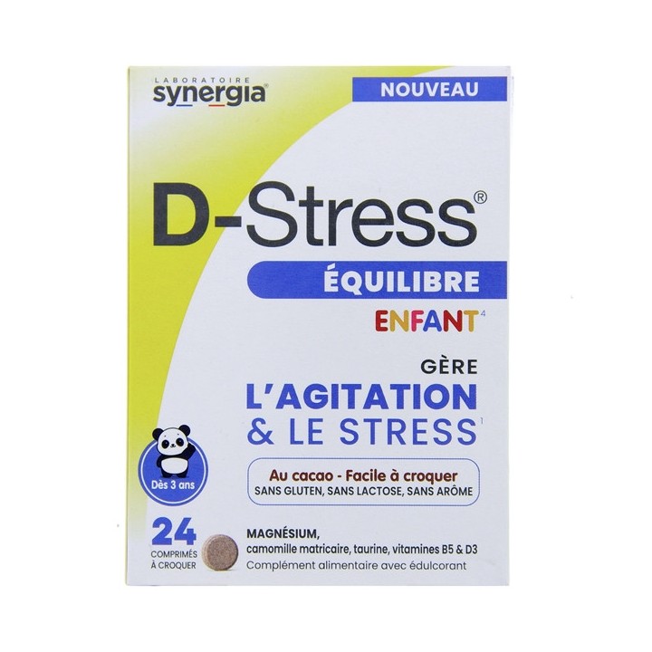 D-Stress Équilibre Enfant - 24 comprimés - Synergia - IllicoPharma