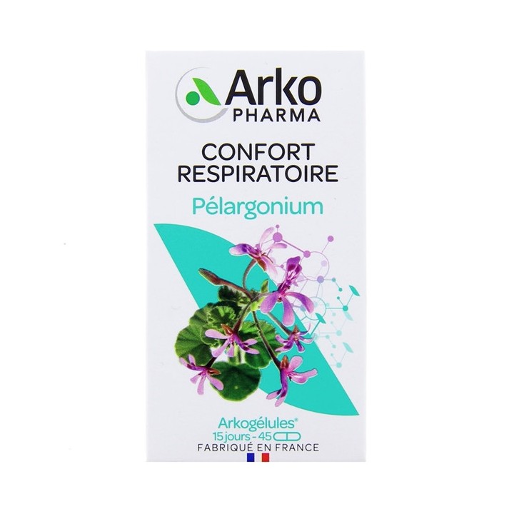 Arkogélules Pélargonium - 45 gélules - Arkopharma - IllicoPharma
