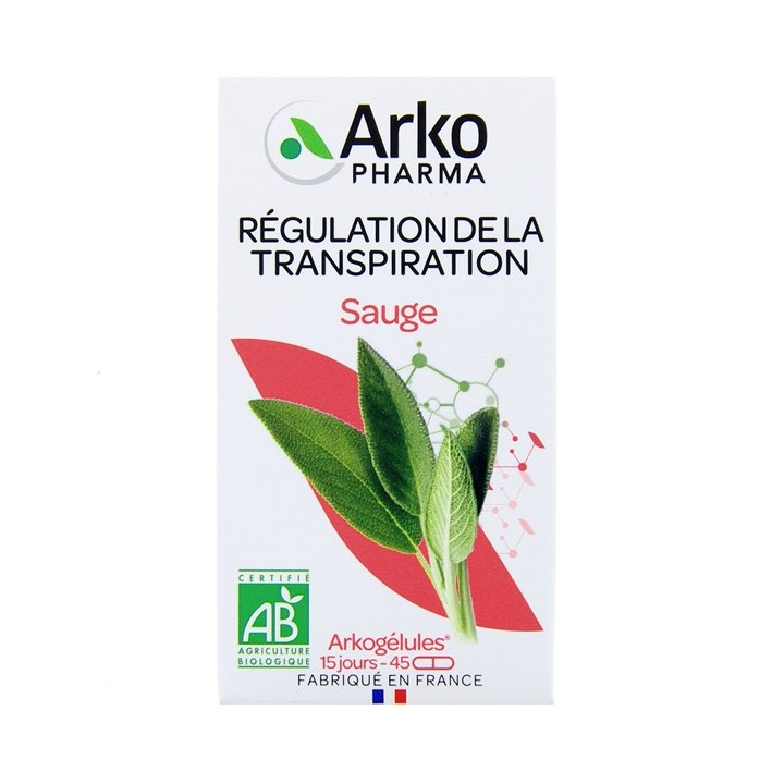 Arkogelules Sauge Bio - 45 gélules - Arkopharma - IllicoPharma