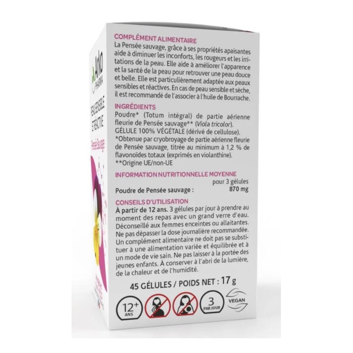 Arkogélules Pensée Sauvage - 45 gélules - Arkopharma - IllicoPharma