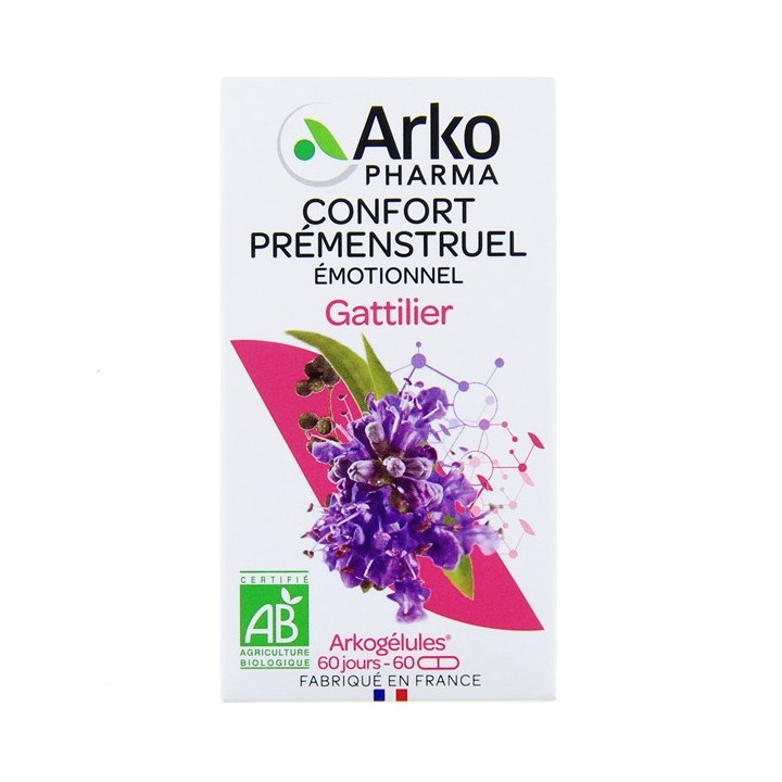 Arkogélules Gattilier Bio - 60 gélules - Arkopharma - IllicoPharma