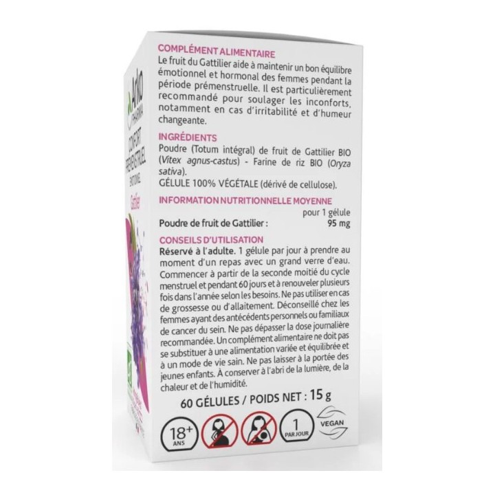 Arkogélules Gattilier Bio - 60 gélules - Arkopharma - IllicoPharma