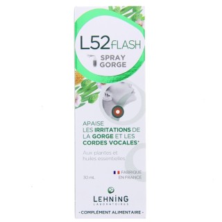 L52 Flash Spray Gorge 30ml - Lehning - IllicoPharma
