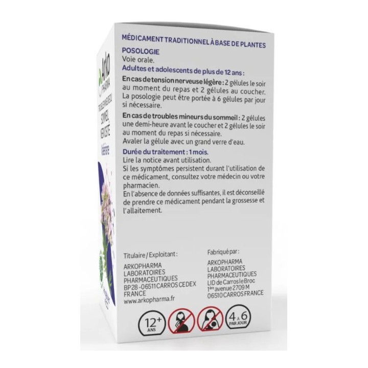 Arkogélules Valériane - 45 gélules - Arkopharma - IllicoPharma