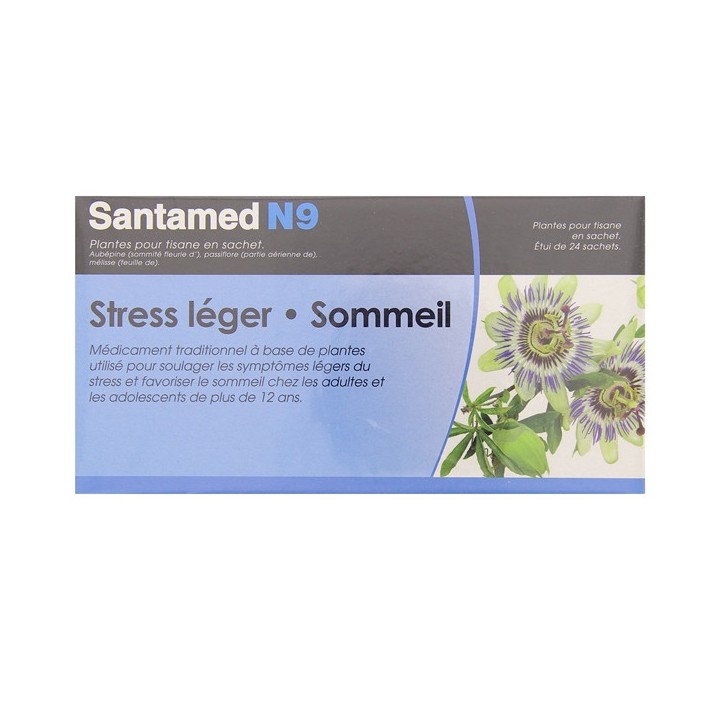 Santane N9 tisane 24Sachets-Stress, sommeil, concentration-IllicoPharma